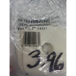 Rotary 14187 Foam Air Filter Element replaces Echo A226000371