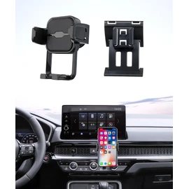 Masergogo Car Phone Holder for 2023-2025 Honda CRV CR-V/Hybrid Auto Accessories Navigation Bracket Interior Decoration Mobile Cell Phone Mount, 360° Rotation, Vehicle-Specific Custom Mount
