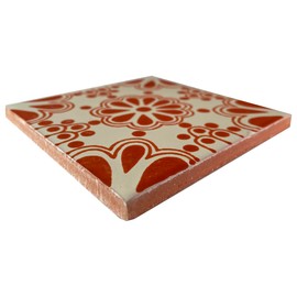 4.2x4.2 9 pcs Terracotta Bouquet Talavera Mexican Tile