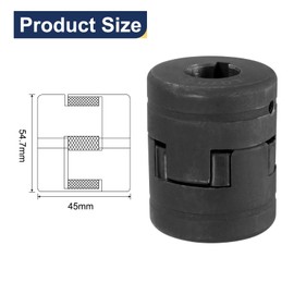 uxcell 3/4" to 7/8" L075 Flexible 3-Piece L-Jaw Coupling Coupler Set & Buna-N NBR Rubber Spider for Log Splitter Hybrid Equipment
