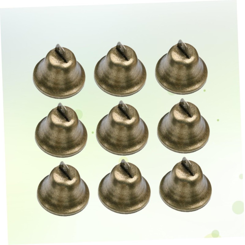 LALAFINA 10pcs Bronze Bell Accessories DIY Hand Bell for Craft