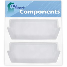 2-Pack 2187172 Refrigerator Door Bin Replacement for Whirlpool ED5VHGXMQ00 Refrigerator - Compatible with WP2187172 Deep Shelf - UpStart Components Brand