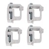 KUAFU Truck Cap Mounting Clamps Compatible with Chevrolet Chevy Ford