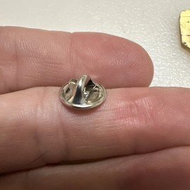 Unbranded Silver Tone TIE TACK, Tacs, Lapel , Pin, 12mm Clutch, Catch, Clasp