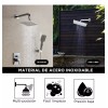 Meer Faucets By Cnx Regadera Cuadrada, Tubo, Monomando Y Mezcladora