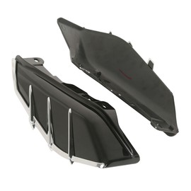 XMT-MOTO Black Mid-Frame Air Deflectors for Harley Touring and Trike Models. Original Equipment on FLHTCU, FLHTCUL, FLTRU, FLHTK, FLHTKL and FLHTCUTG 2009-2018