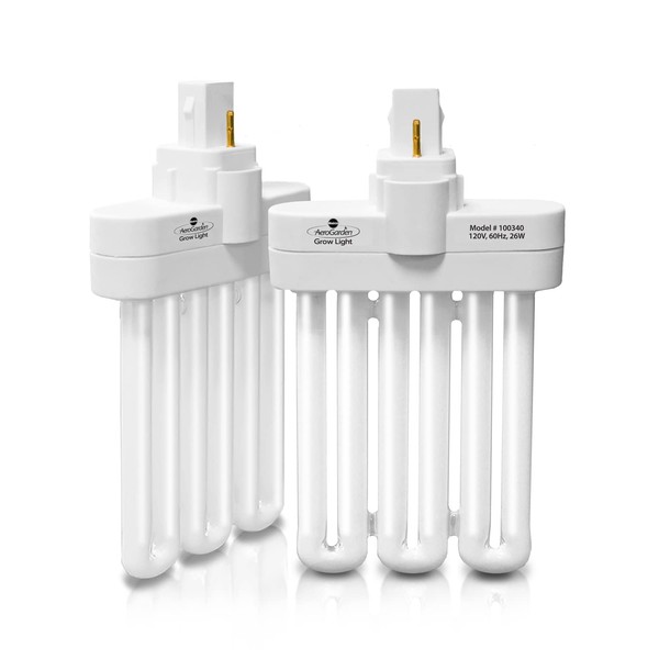 AeroGarden 100340 Fluorescent Grow Light Bulb (2-Pack), White