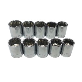 Craftsman 10 Piece 1/2" Drive 12pt Socket Set - Standard & Metric