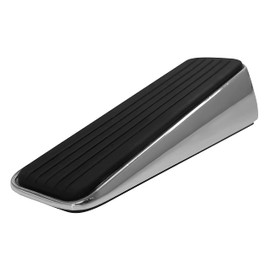 Select Hardware 03312 Decorative Rubber Chrome Stop, Wedge, Anti Slip Door Holder