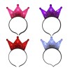 10 Corona Luz Princesa Tiara Luminosa Transparente Mayoreo Transparente