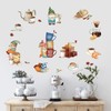 decalmile Kitchen Gnome Wall Decals Coffee Tea Cup Wall Stickers