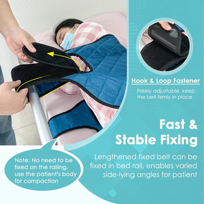 NEPPT Bedridden Patient Turning Device Belt for Bed Rails Elderly