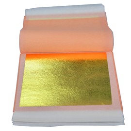Edible Gold Transfer Leaf 23.75K, 10 Sheets, 80mm