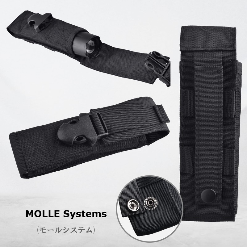 YAPJEB Light Pouch Molle Light Case Molle Flashlight Holder Belt