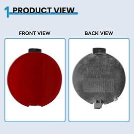 CABOHON Rear Bumper Hook Eye Towing Cap Cover for Mazda 6 Atenza 2018-2021 GSH7-50-EL1-BB GSH7-50-EK1-BB Painted Trailer Cover (Red Painted Right Passenger Side)