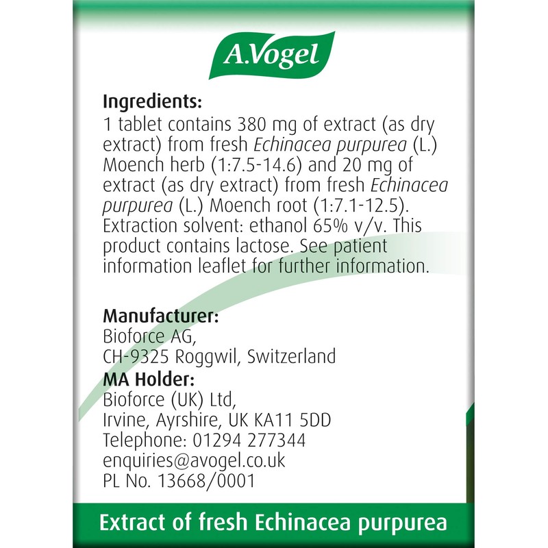 A.Vogel A.Vogel Echinaforce Echinacea Tablets | Relieves Cold & Flu