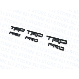 Toyota 3 SETS TRD Pro Emblem 4Runner FJ Cruiser Tundra Tacoma Black Metal PT413-00150