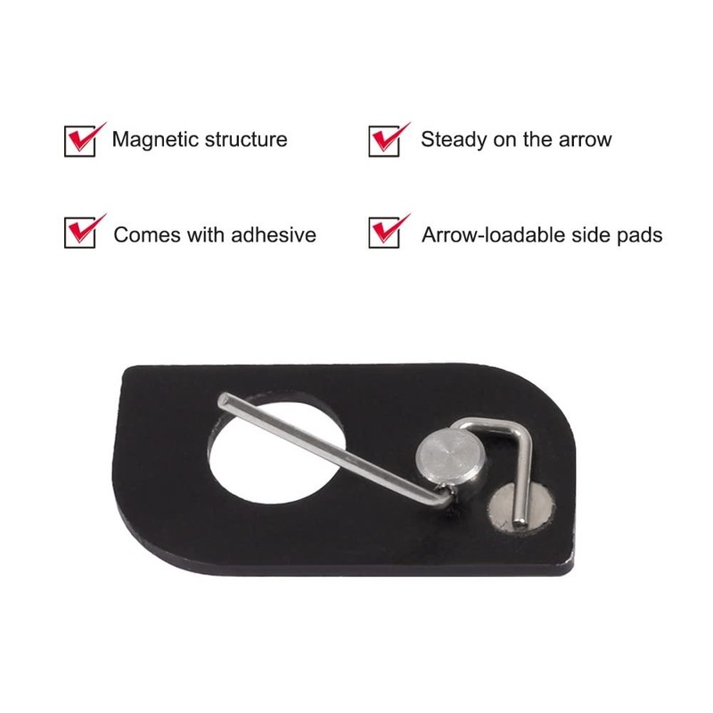 DONGKER Archery Arrow Rest, Magnetic Metal Arrow Rests with Tape