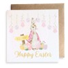 Second Ave Cute Pink Bunny Rabbit Easter Square Card Greeting