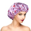 Gorro de ducha, gorros de ducha ajustables para mujer, extra