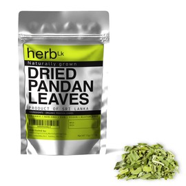 HerbLk Premium pandan leaves (0.5 Oz / 15g) Natural, Organic Dried, Naturally Grown Pandanus Leaves from Sri Lanka, Non-GMO, No Additives, No Caffeine, Vegan, Gluten Free