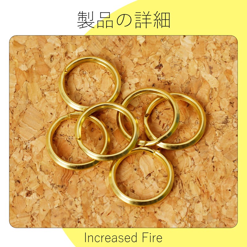 Key Chain Ring Outer Diameter 0.8 inch (20 mm) 6