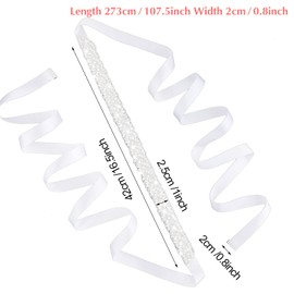 CIATBYYJ Glitter Women's Belt, White, One size fits all