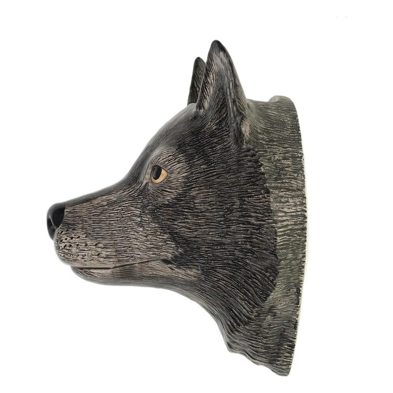 Quail Ceramics - Wolf Wall Vase