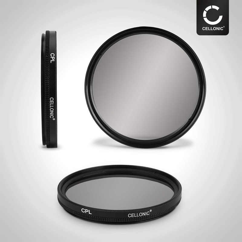 CPL Filter Compatible with Sony (Diameter 55 mm) Lens with