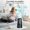 Humidifiers for Bedroom - 4L Cool Mist Humidifier Top Fill
