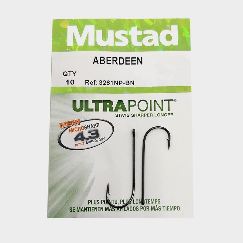 Mustad ABERDEEN SZ1/0 10X7 Hooks - black/nickel