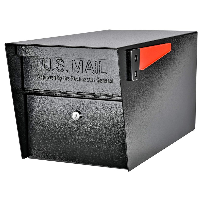 Mail Boss 7536 Street Safe Latitude Locking Security Mailbox, Black