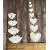 Meraki DIY Art Ready to Paint Resin Plastic White Heart