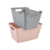keeeper 6 Litre Textured Storage Box Lotta Nordic Pink