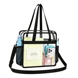 UEASE Clear Bag for Stadium Events 12×6×12 Clear Tote Bag for Concert,Sport,Festival