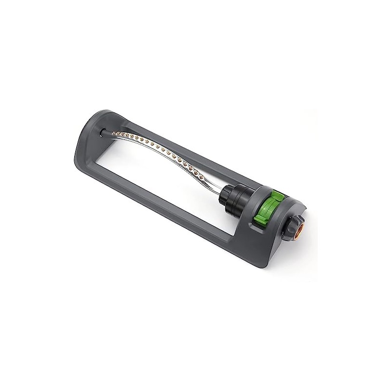 18-Hole Brass Nozzle Oscillating Lawn Sprinkler for Large Yards