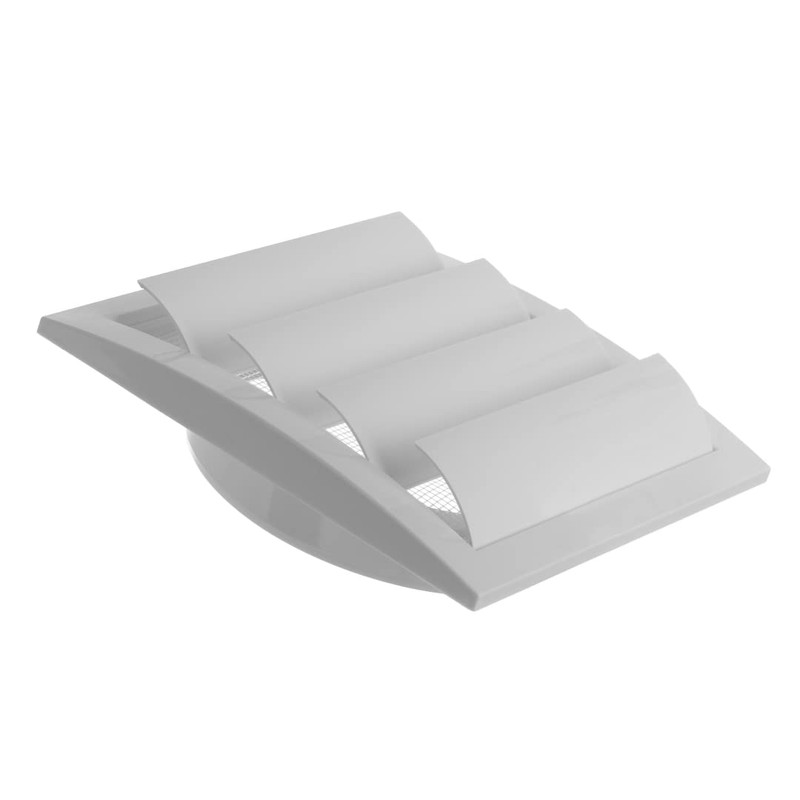 EUROPLAST Diameter 150 mm, white ventilation grille with movable slats,