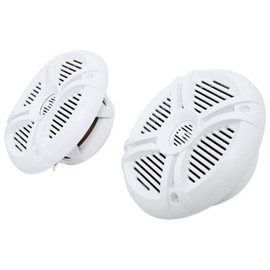 Rockville RMSTS65W Pair 800W 6.5" 2-Way Marine Boat Speakers, 4 Ohm, White, Waterproof, PEI Dome Tweeter, High Power Handling for Marine and Outdoor Use