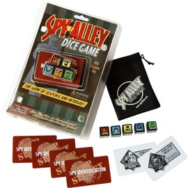 SPY ALLEY Dice Game - Quick and Easy Travel Dice Game. Hidden Identity Guessing Game for Kids and Adults.