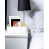 QWORK® 2Pcs bedside storage with Detachable Hooks, Bed Hanging Storage