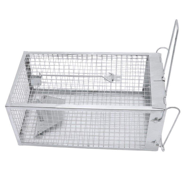 Iron Rat Mouse Trap Cage Single Door Live Animal Trap