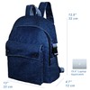 Denim Backpack Purse for Women Lightweight Jeans Canvas Rucksack Classic