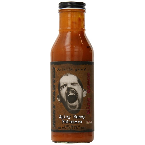 Pain Is Good Screaming Wing Sauce, Spicy Honey Habanero, 13.5 Ounce