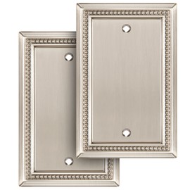 Henne Bery Sunken Pearls Heavy Duty Decorative Wall Plate Switch Plate Outlet Cover (Single Toggle, 2 Pack, Antique Copper)