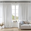 QDWIS Black Curtain Rods for Windows 72 to 144 Inch,1''