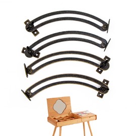 Flap Fitting Flap Support Hinges Cabinet Folding Hinge - Pack of 4 Curved Adjustable Support Flap Holder for Kitchen Cabinets, Cupboards, Kitchen Door, Toy Box, Tatami