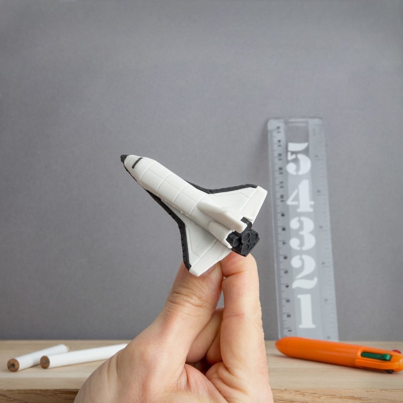 SUCK UK Fun Space Set Children's Pencil Eraser (Space Shuttle