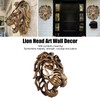 Lion Head Art Wall Decor Resin Vivid Lion Head Wall