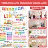 Lalunia 4 Pcs Library Rules Poster (11"x16") - Classroom Library