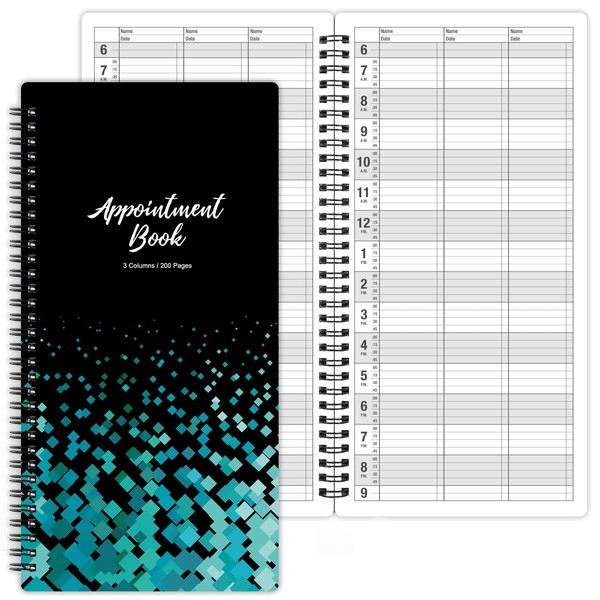 Appointment Book – Undated Salon Appointment Book, Daily＆Hourly Schedule Book